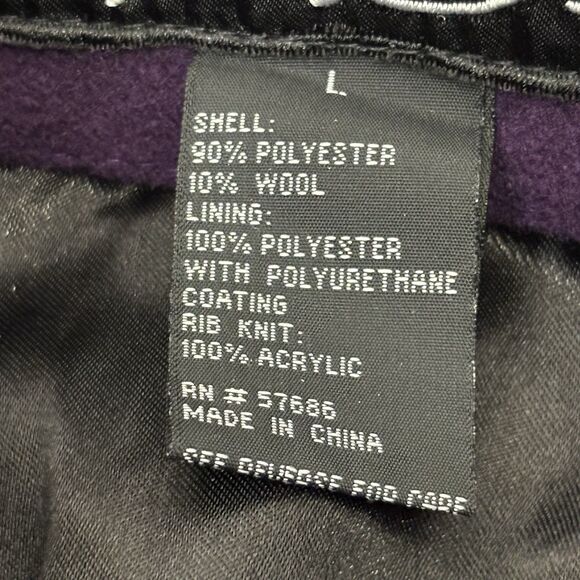 Me Jane Plum Peacoat Size Large Preppy Classic Chic - Picture 7 of 8